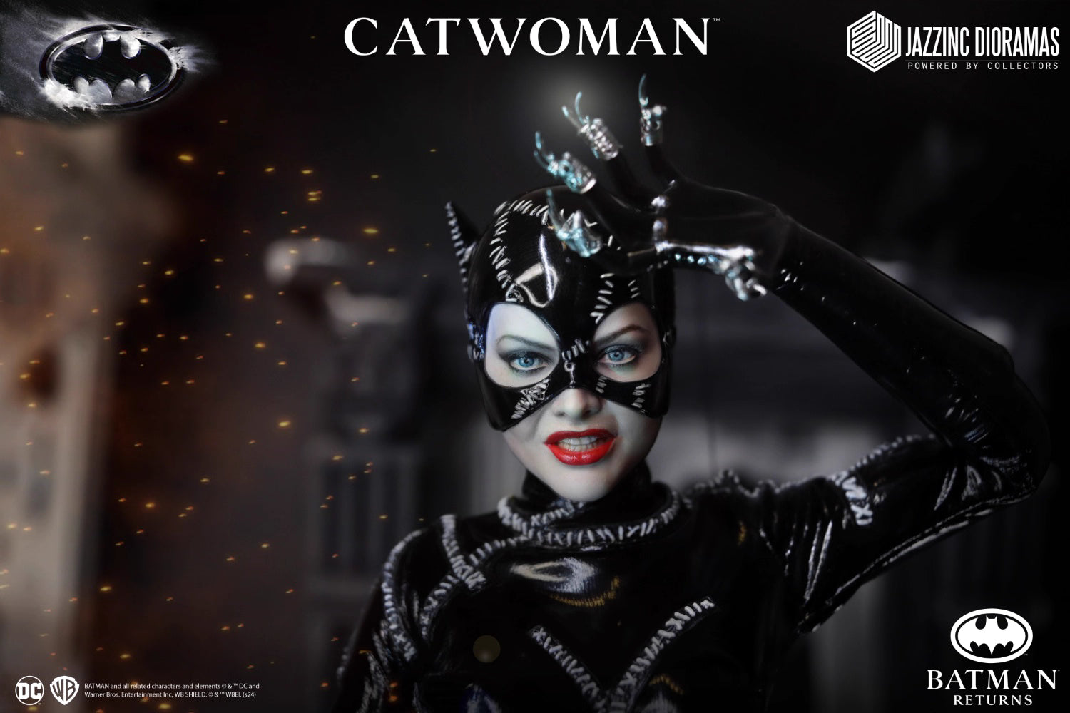 DC Comics Jazzinc Dioramas Batman Returns 1992 Catwoman 1/6 Licensed Action Figure