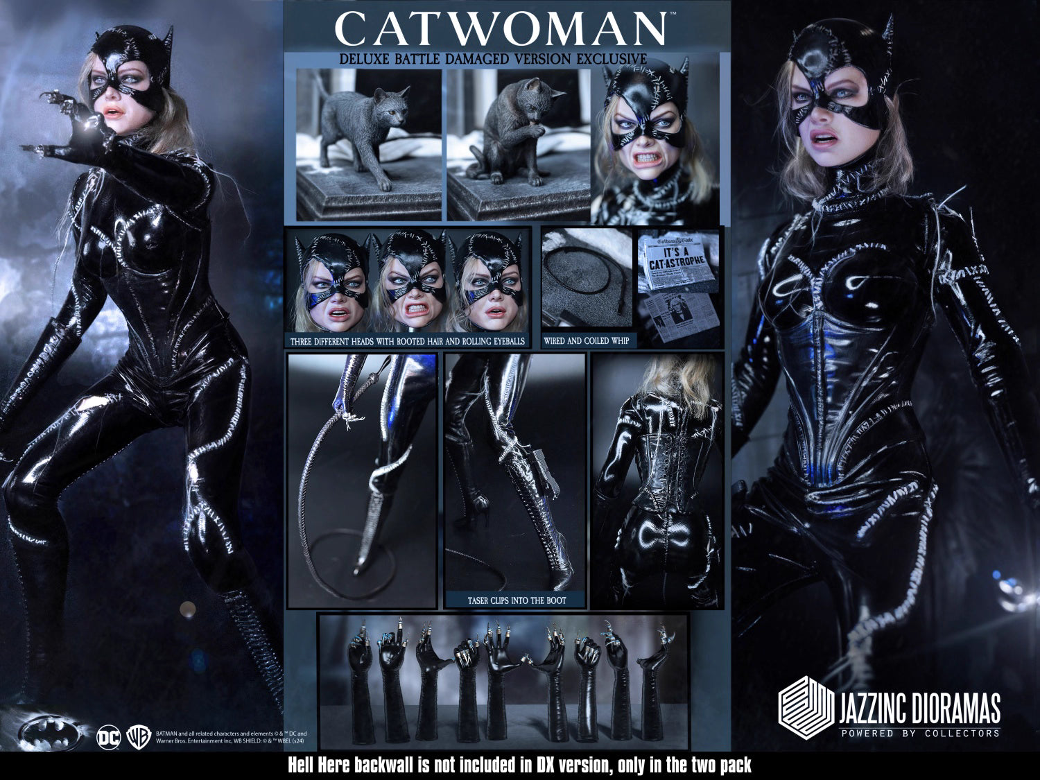 DC Comics Jazzinc Dioramas Batman Returns 1992 Catwoman 1/6 Licensed Action Figure