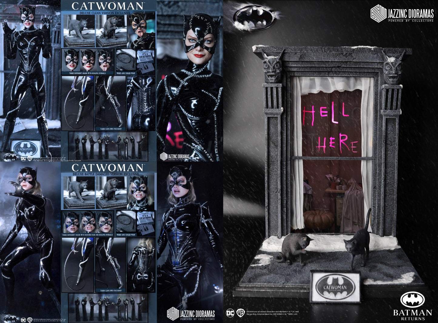 DC Comics Jazzinc Dioramas Batman Returns 1992 Catwoman 1/6 Licensed Action Figure