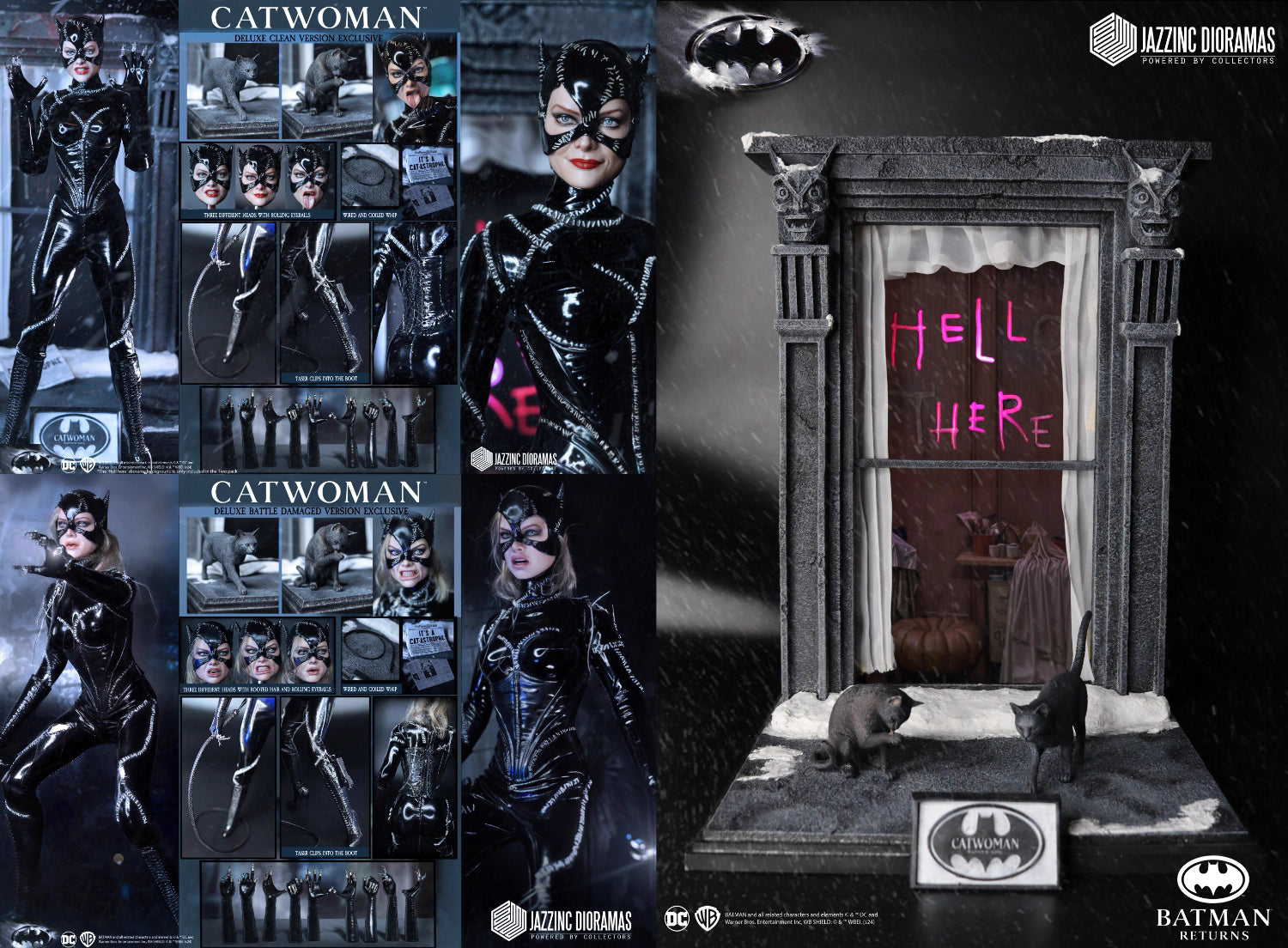 DC Comics Jazzinc Dioramas Batman Returns 1992 Catwoman 1/6 Licensed Action Figure