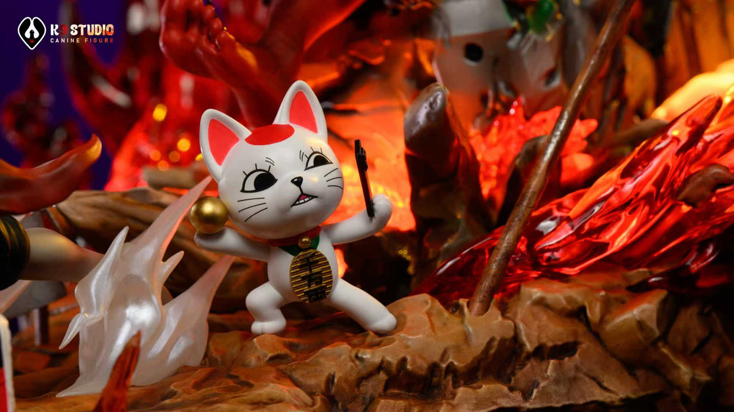 Dandadan K9 Studio Okarun & Momo Ayase Turbo Granny Chasing Resin Statue
