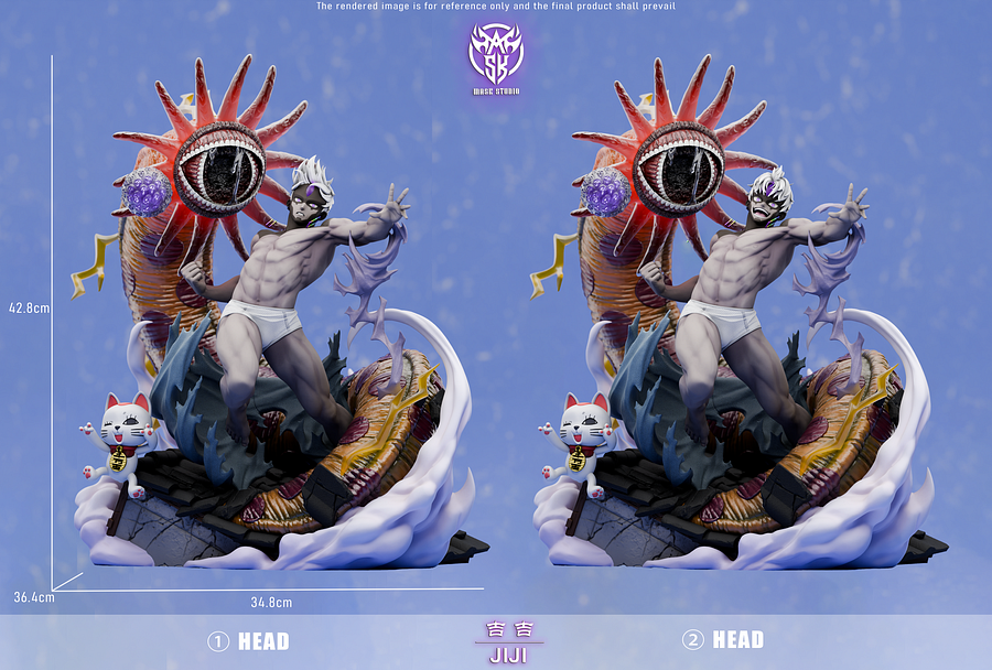 Dandadan Mask Studio Evil Eyed Jin Enjoji Resin Statue