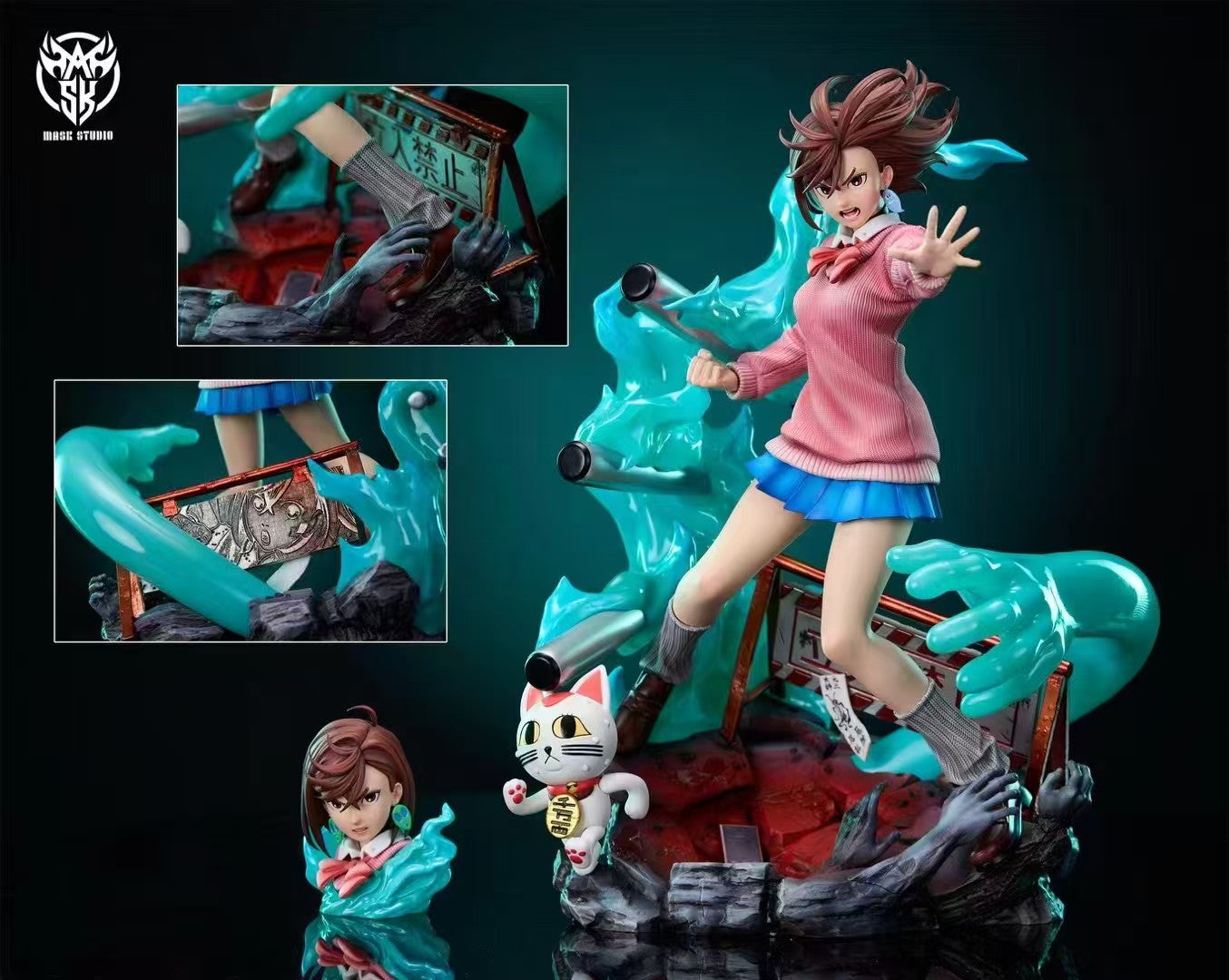Dandadan Mask Studio Momo Ayase Resin Statue