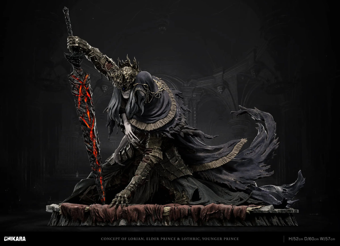 Dark Souls Chikara Studio Lorian Elder Prince & Lothric Younger Prince Resin Statue