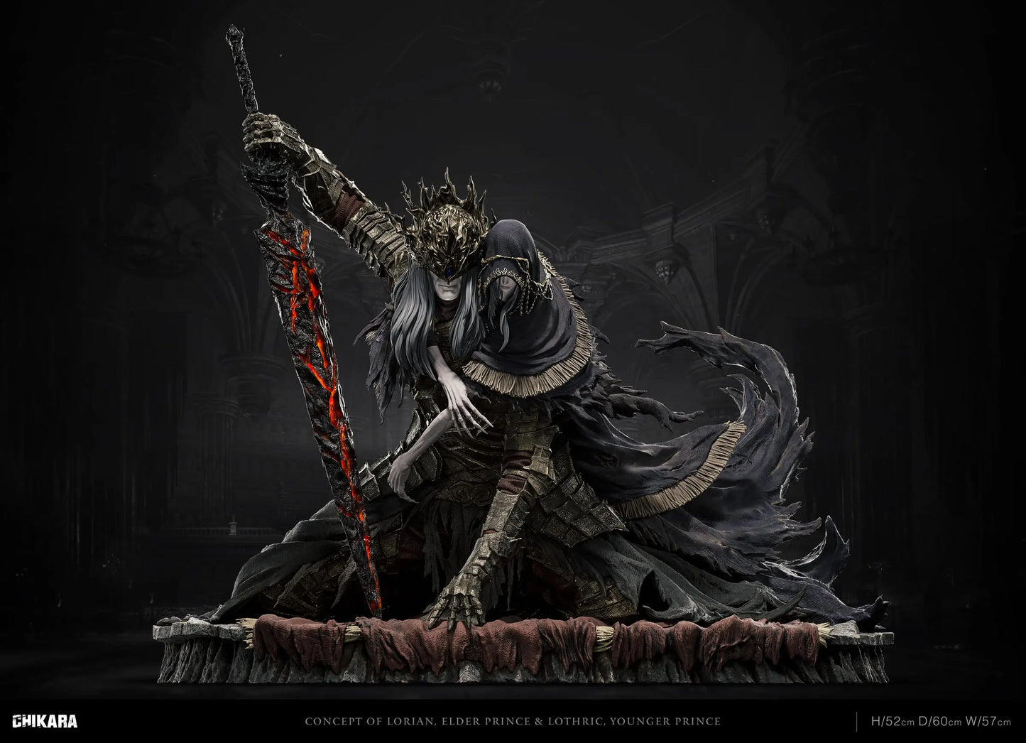Dark Souls Chikara Studio Lorian Elder Prince & Lothric Younger Prince Resin Statue