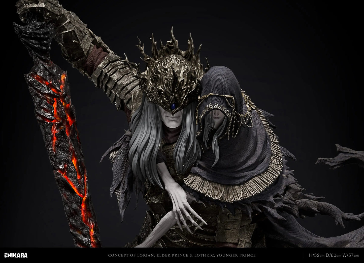 Dark Souls Chikara Studio Lorian Elder Prince & Lothric Younger Prince Resin Statue