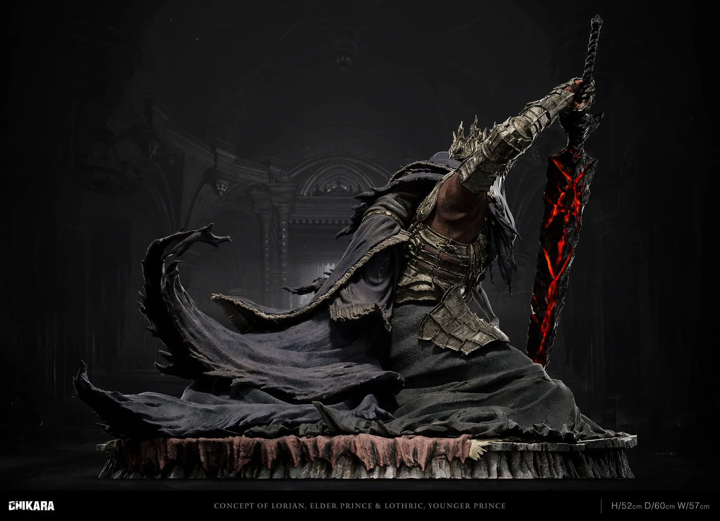 Dark Souls Chikara Studio Lorian Elder Prince & Lothric Younger Prince Resin Statue