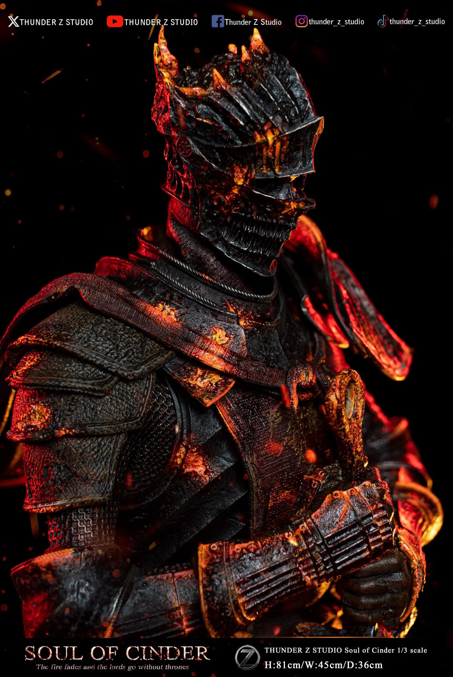 Dark Souls THUNDER Z Studio Lord of Cinder Resin Statue
