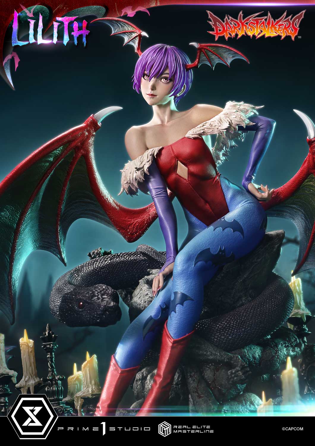 Darkstalkers Prime 1 Studio Real Elite Masterline Lilith Aensland REMDKS-02 REMDKS-02S Licensed Resin Statue