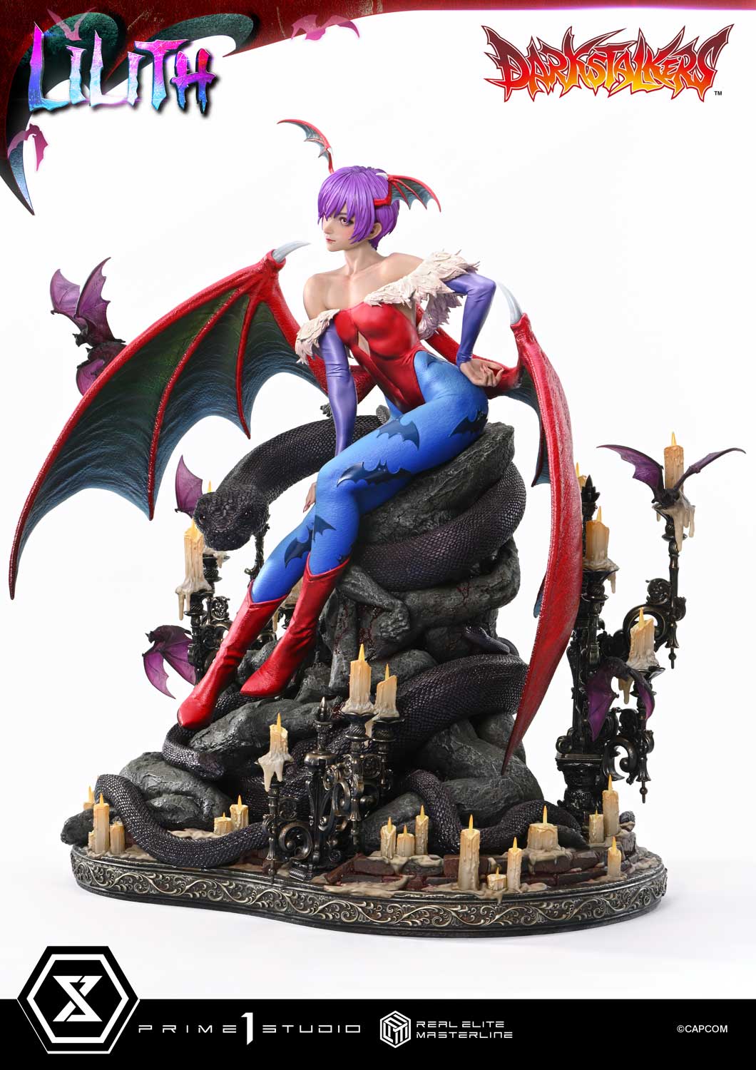 Darkstalkers Prime 1 Studio Real Elite Masterline Lilith Aensland REMDKS-02 REMDKS-02S Licensed Resin Statue