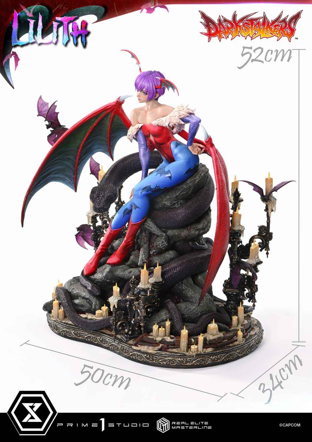 Darkstalkers Prime 1 Studio Real Elite Masterline Lilith REMDKS-02 REMDKS-02S Licensed Resin Statue