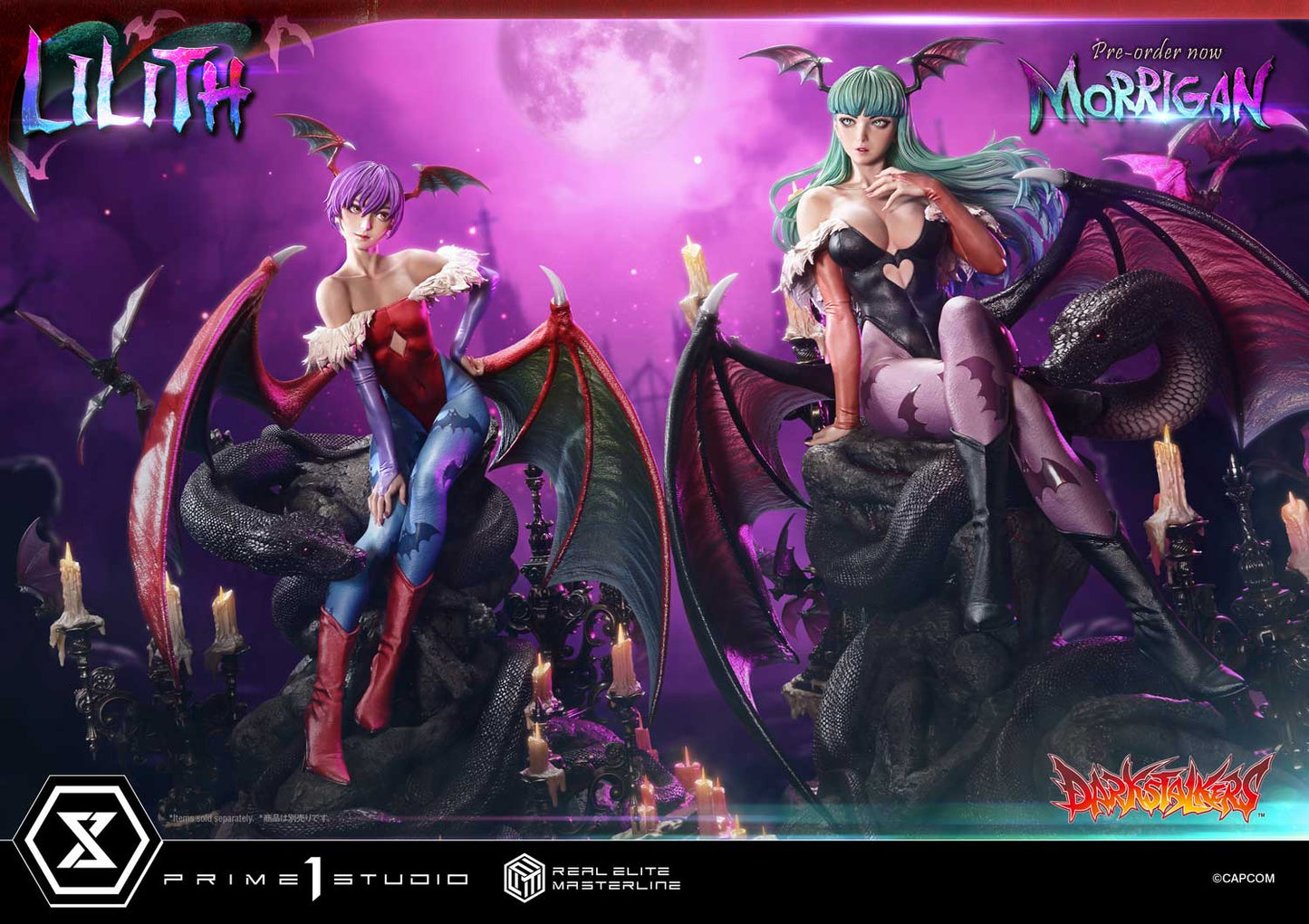 Darkstalkers Prime 1 Studio Real Elite Masterline Lilith Aensland REMDKS-02 REMDKS-02S Licensed Resin Statue