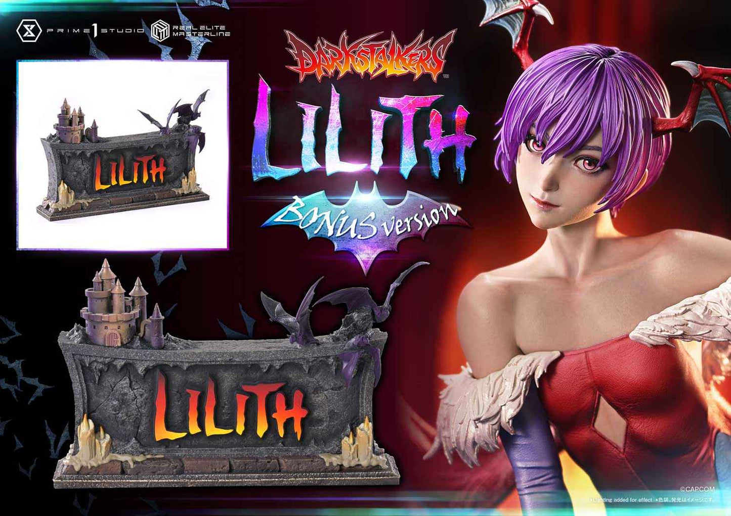 Darkstalkers Prime 1 Studio Real Elite Masterline Lilith REMDKS-02 REMDKS-02S Licensed Resin Statue