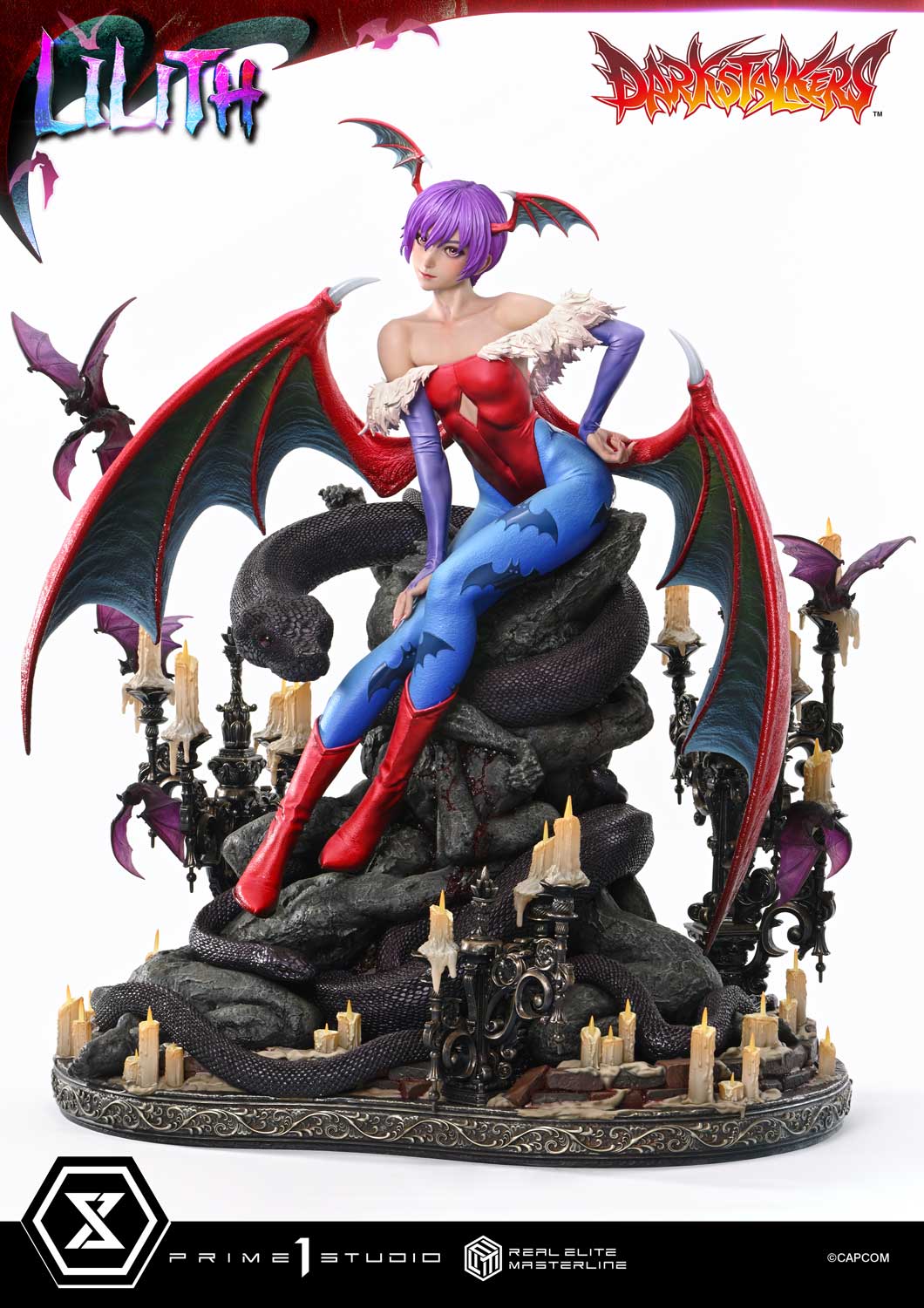 Darkstalkers Prime 1 Studio Real Elite Masterline Lilith Aensland REMDKS-02 REMDKS-02S Licensed Resin Statue