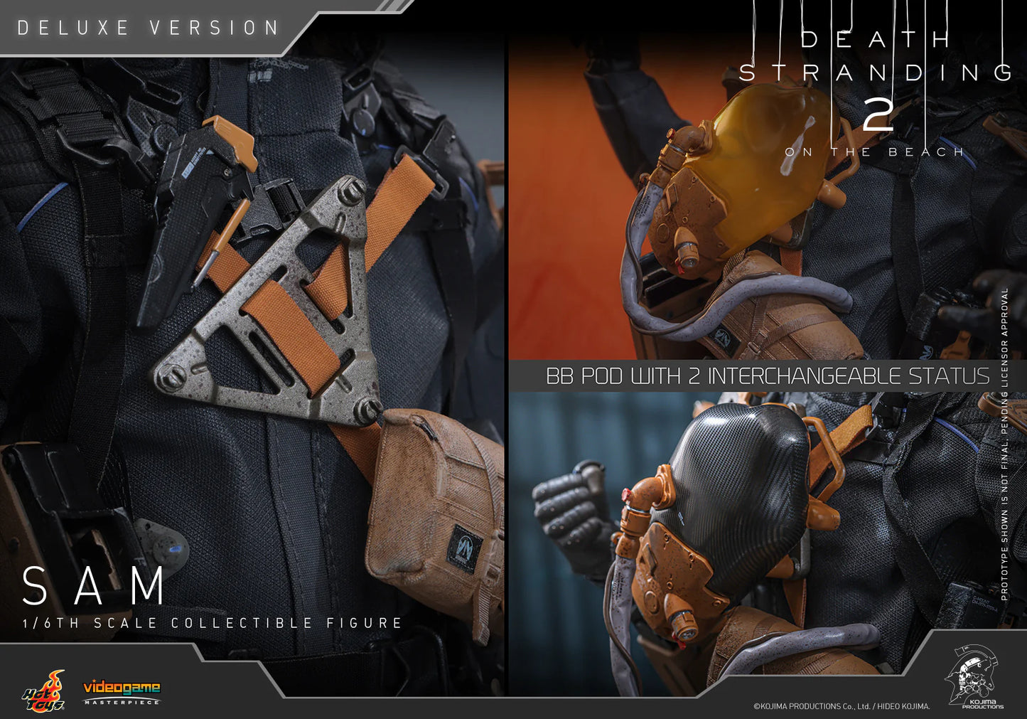 Death Stranding Hot Toys Sam (Sculpted Hair Deluxe Edition) VGM76 Licensed Action Figure