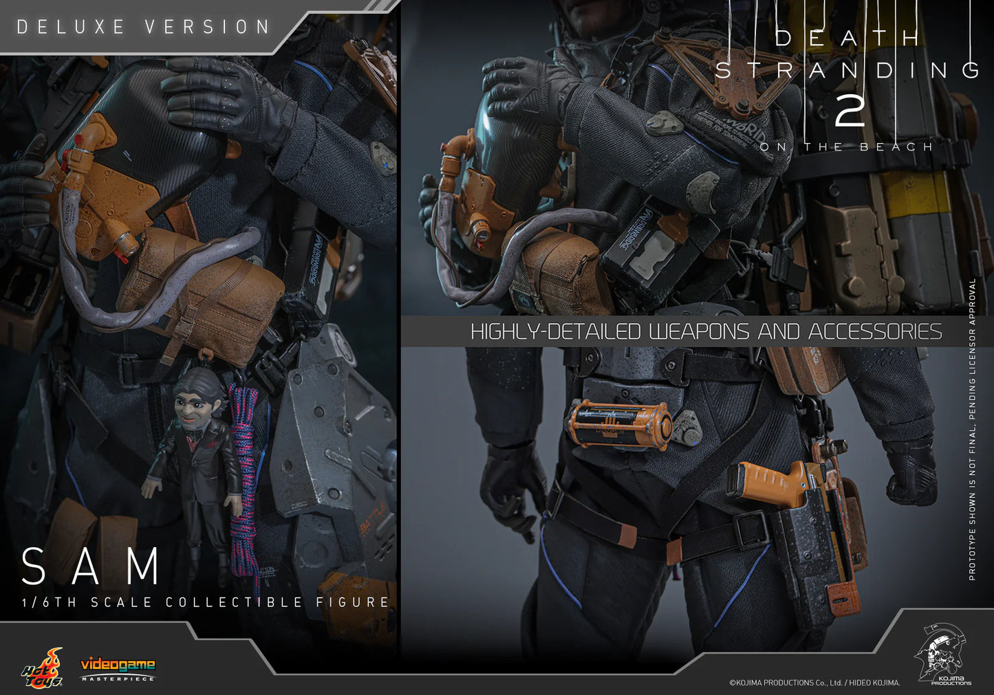 Death Stranding Hot Toys Sam (Sculpted Hair Deluxe Edition) VGM76 Licensed Action Figure