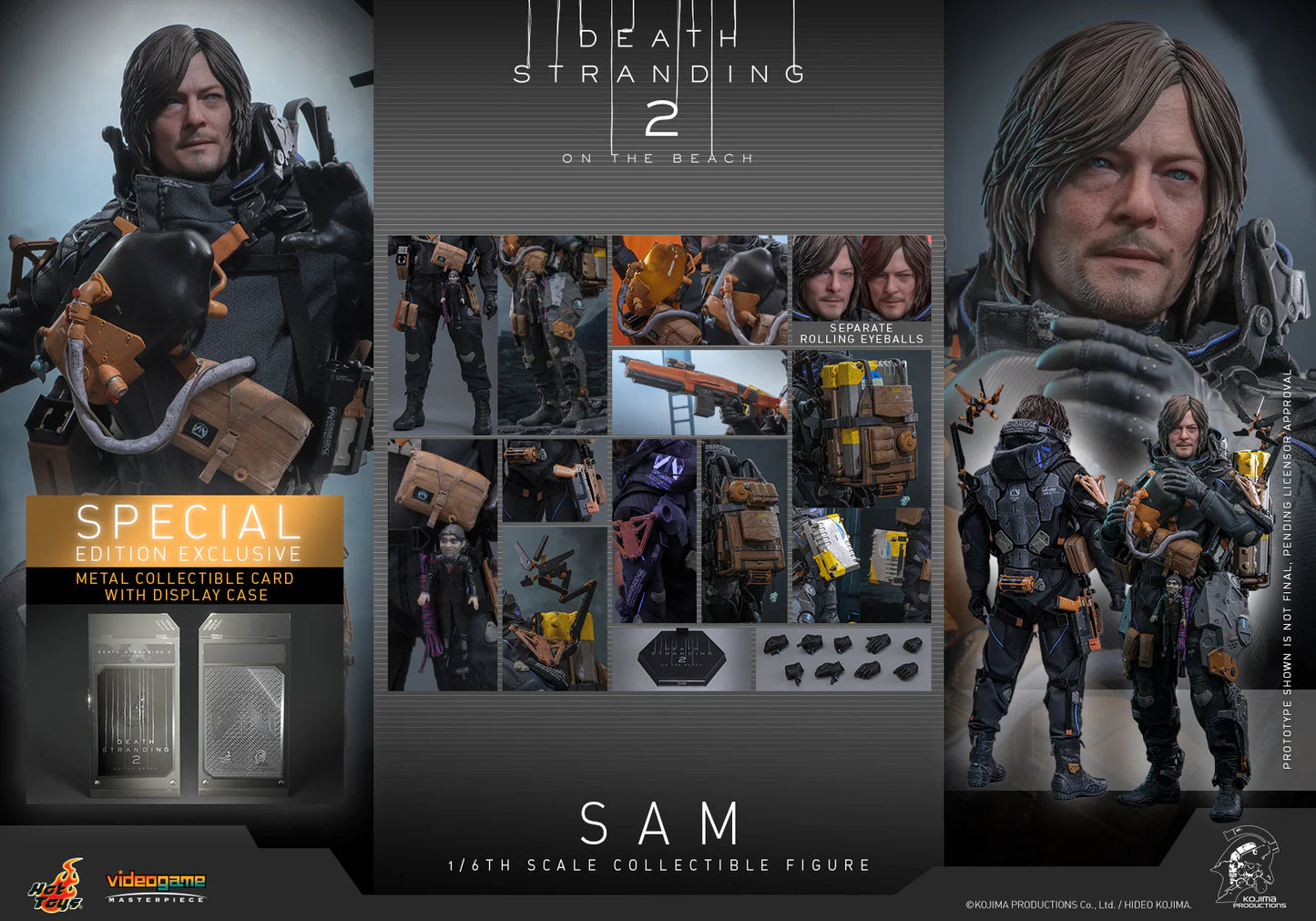 Death Stranding Hot Toys Sam (Sculpted Hair Regular) VGM75 Licensed Action Figure