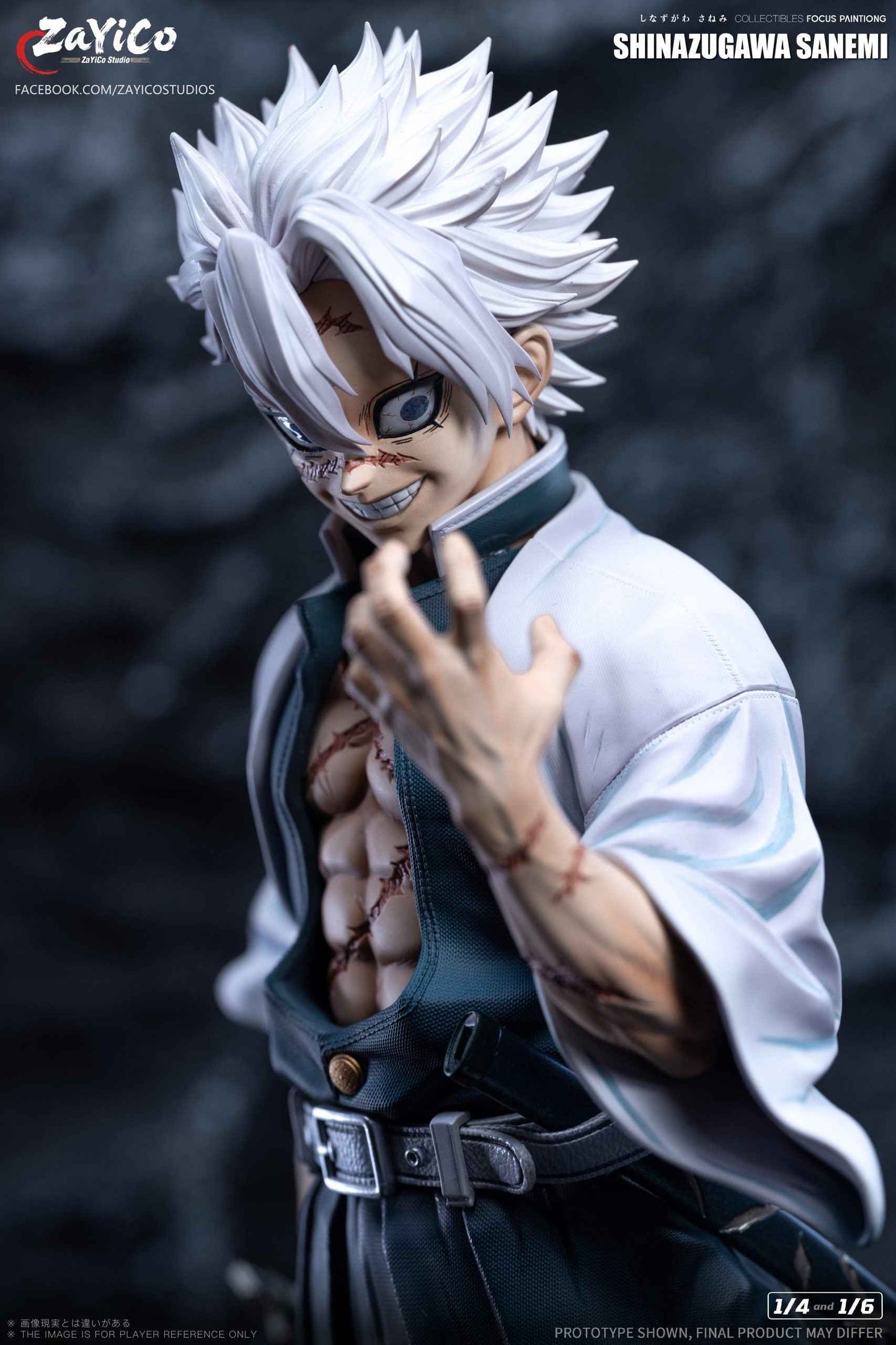 Demon Slayer: Kimetsu No Yaiba Zayico Studio Wind Hashira Sanemi Shinazugawa Resin Statue