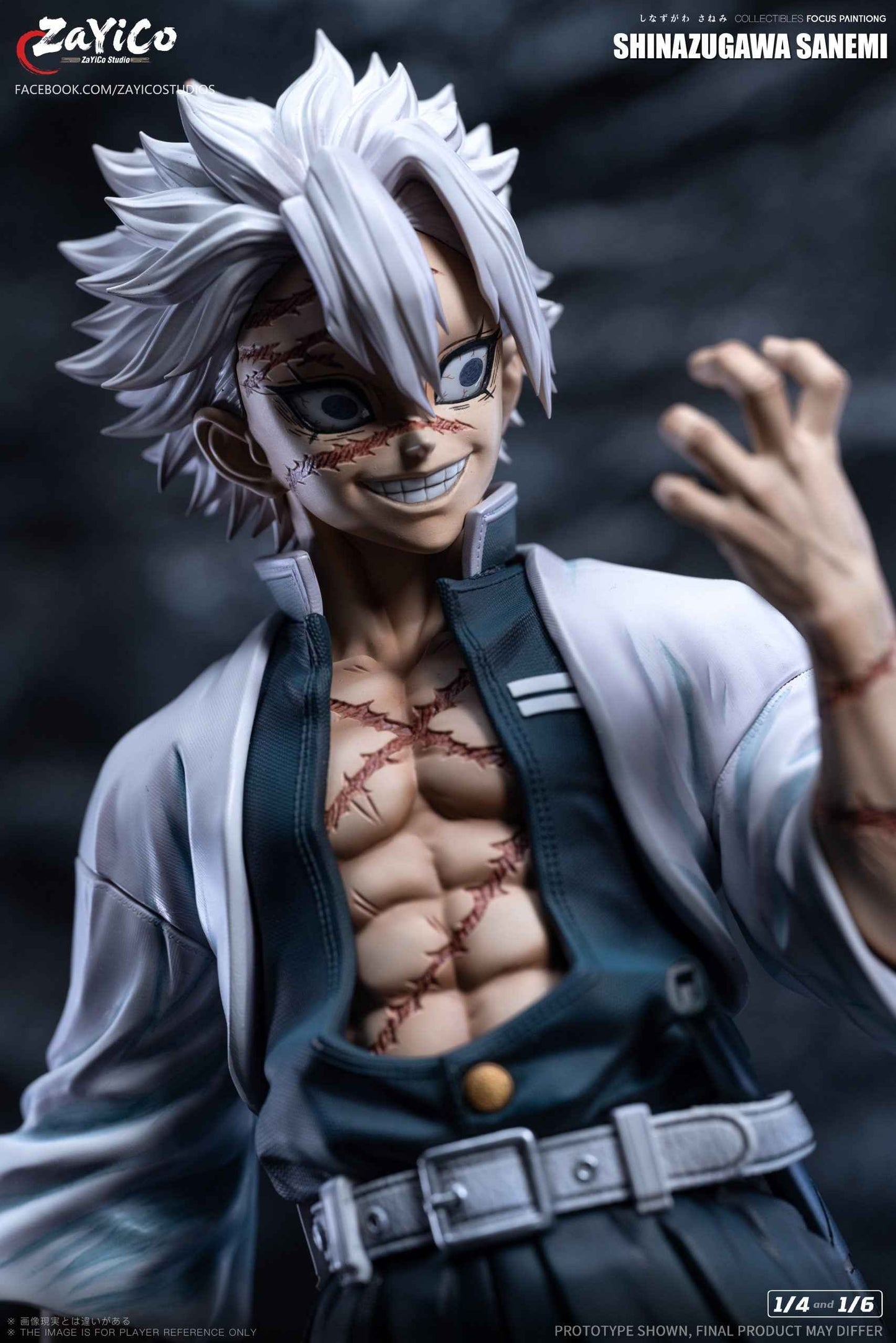 Demon Slayer: Kimetsu No Yaiba Zayico Studio Wind Hashira Sanemi Shinazugawa Resin Statue