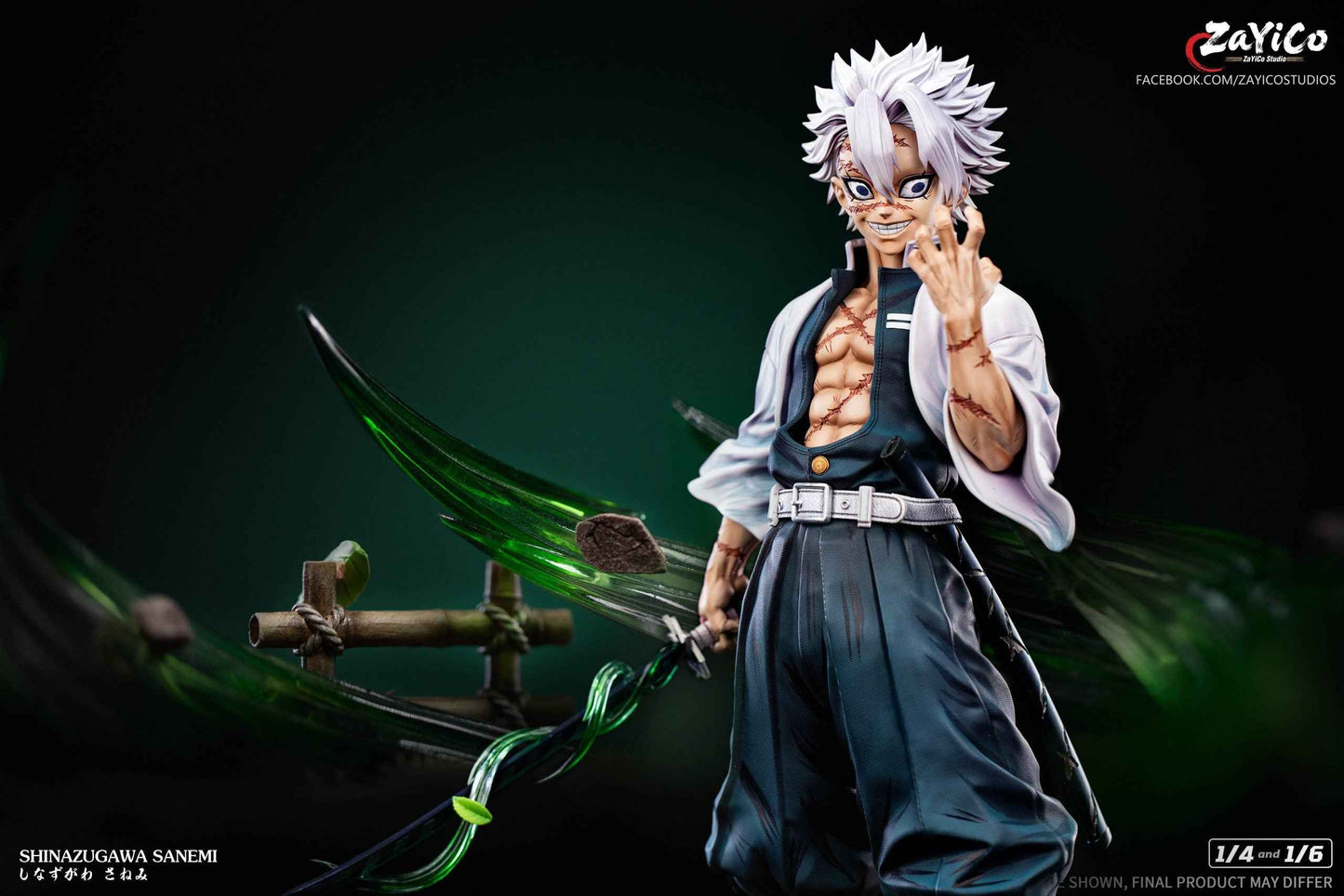 Demon Slayer: Kimetsu No Yaiba Zayico Studio Wind Hashira Sanemi Shinazugawa Resin Statue