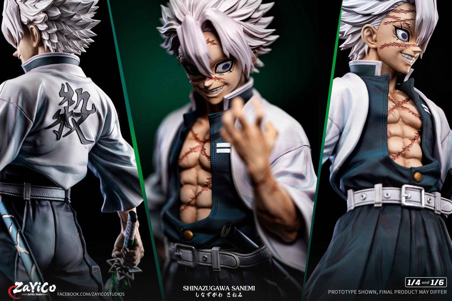 Demon Slayer: Kimetsu No Yaiba Zayico Studio Wind Hashira Sanemi Shinazugawa Resin Statue