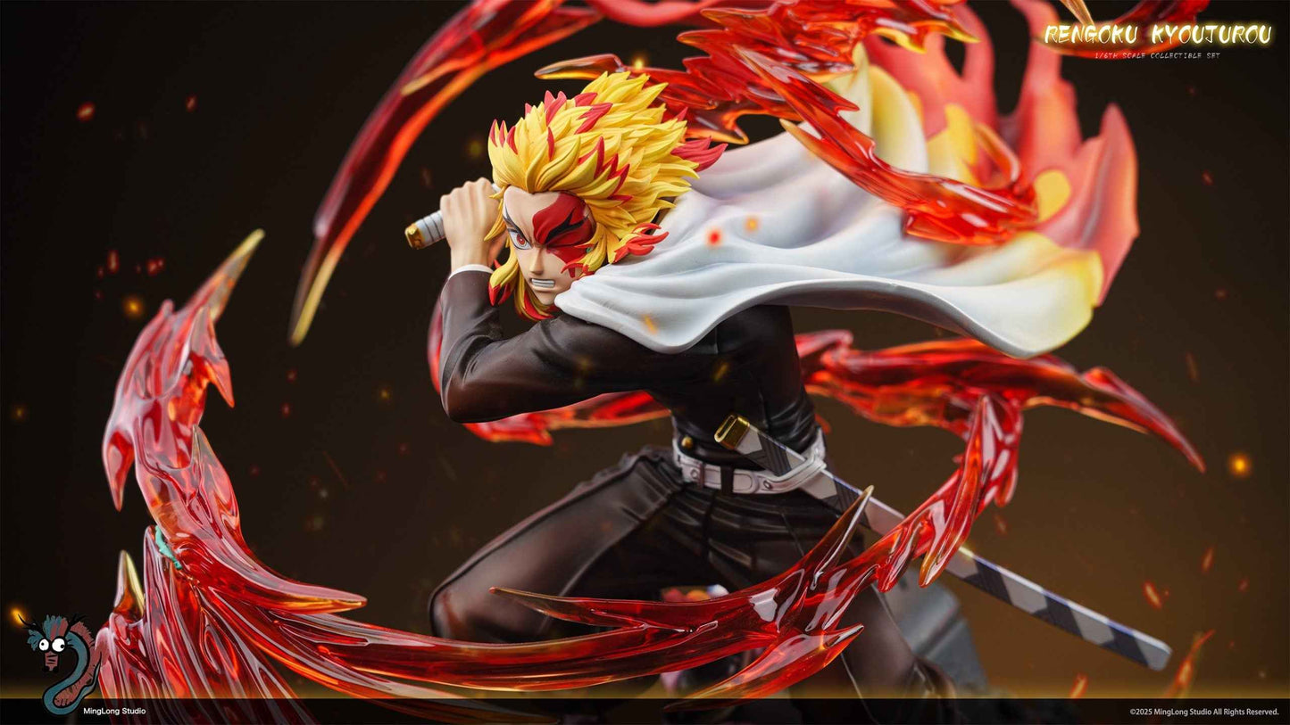 Demon Slayer Kimetsu no Yaiba Ming Long Studio Kyojuro Rengoku Resin Statue