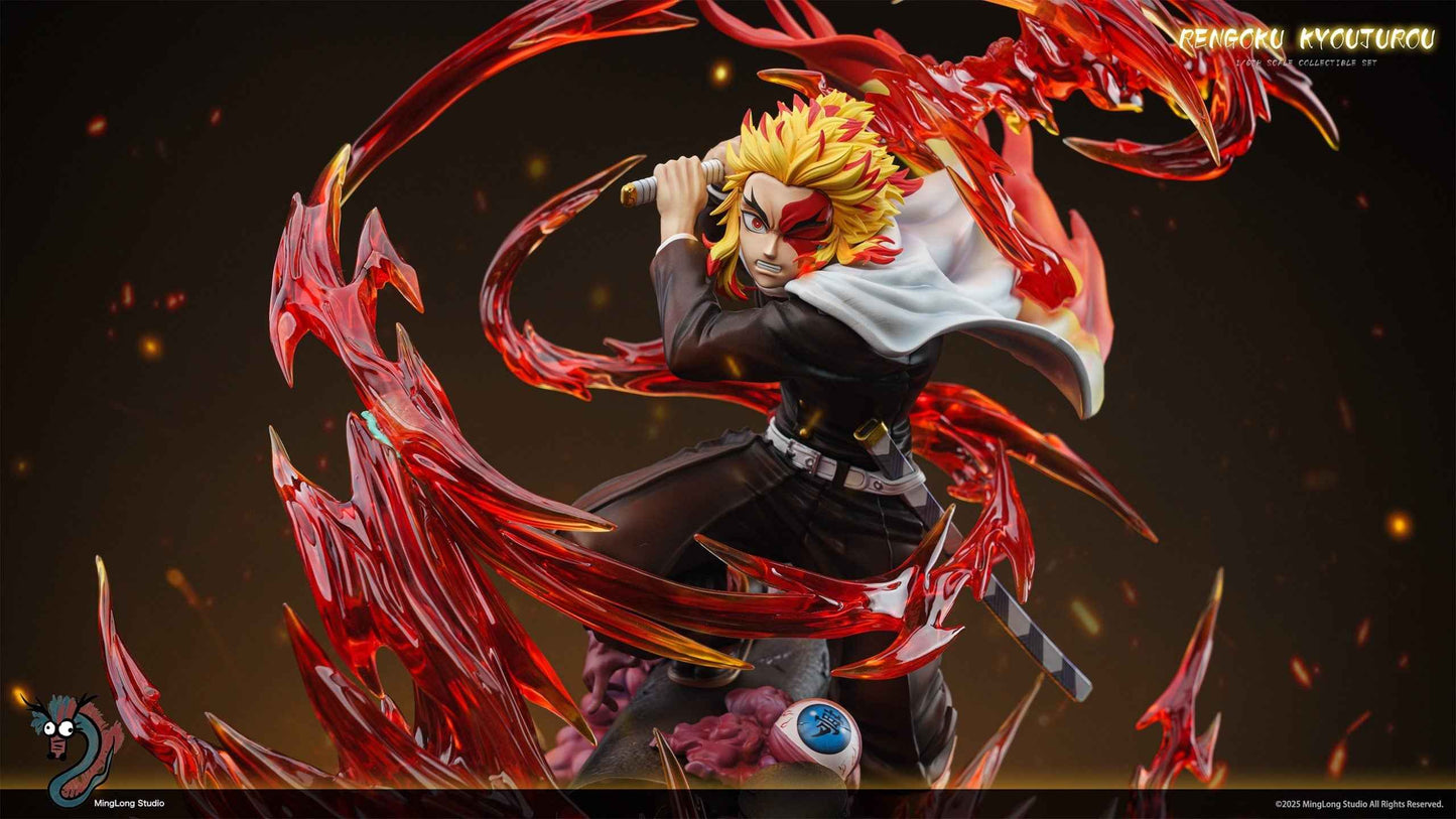 Demon Slayer Kimetsu no Yaiba Ming Long Studio Kyojuro Rengoku Resin Statue