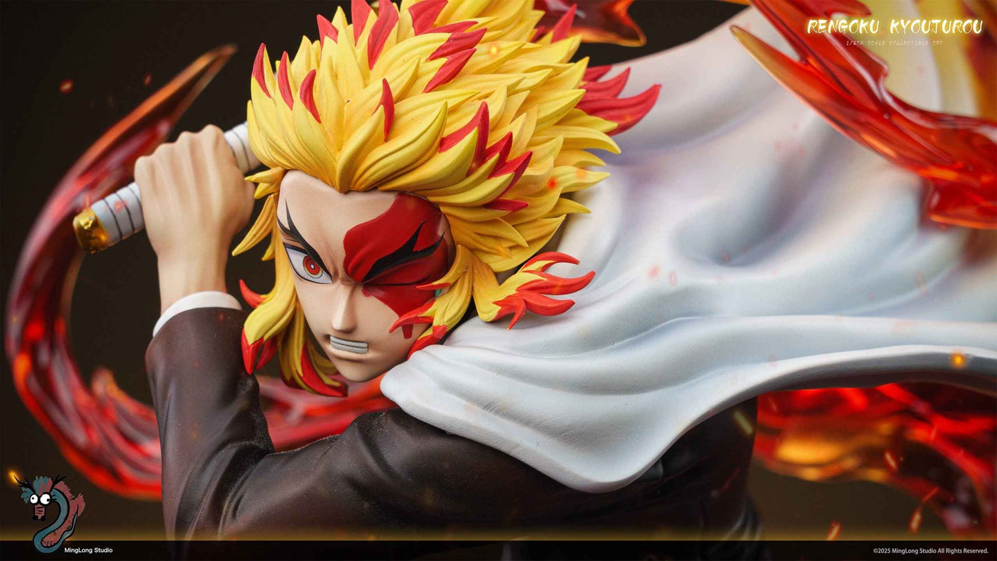 Demon Slayer Kimetsu no Yaiba Ming Long Studio Kyojuro Rengoku Resin Statue