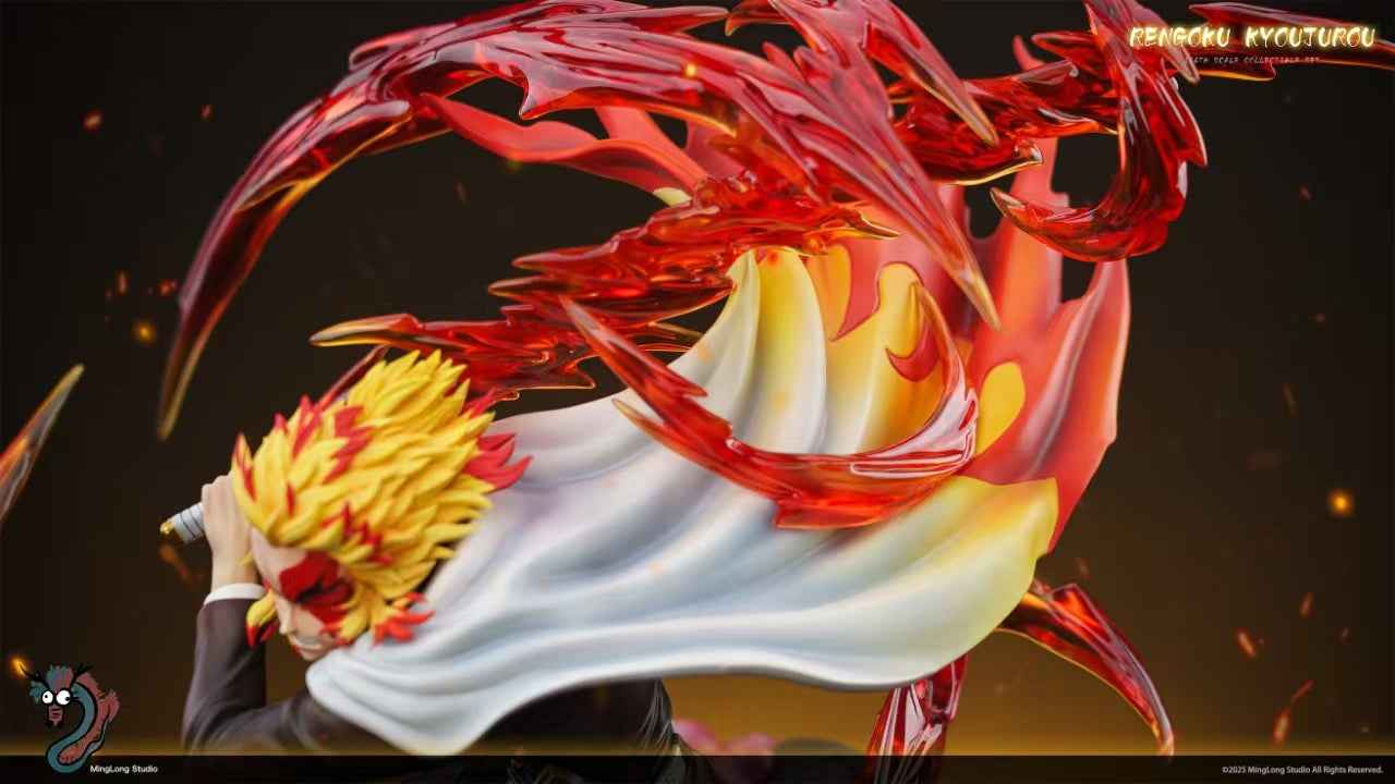 Demon Slayer Kimetsu no Yaiba Ming Long Studio Kyojuro Rengoku Resin Statue