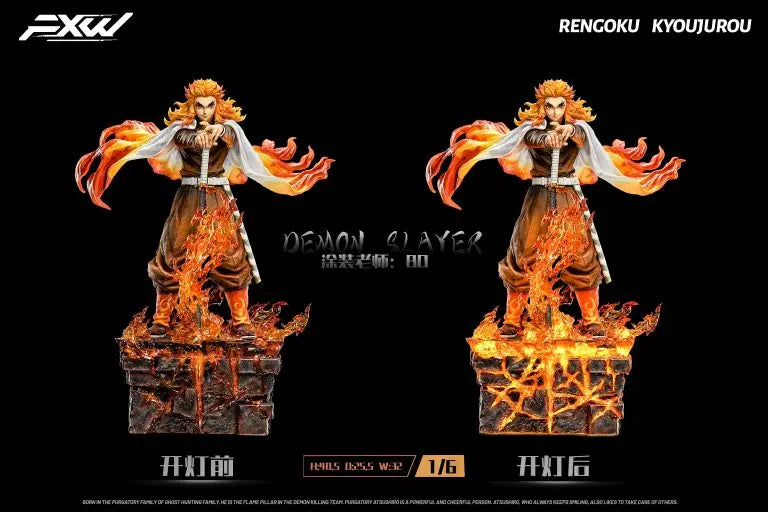 Demon Slayer Kimetsu no Yaiba FXW Studio Kyojuro Rengoku Resin Statue