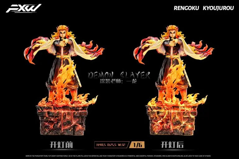 Demon Slayer Kimetsu no Yaiba FXW Studio Kyojuro Rengoku Resin Statue