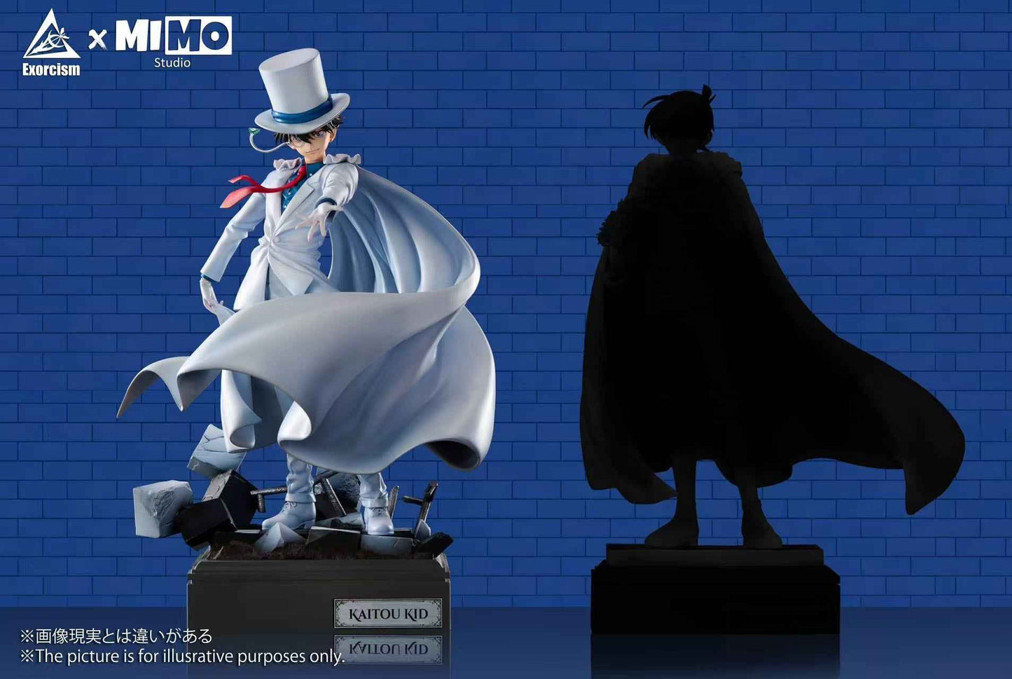 Detective Conan Exorcism & MIMO Studio Kaito Kuroba Kid Resin Statue