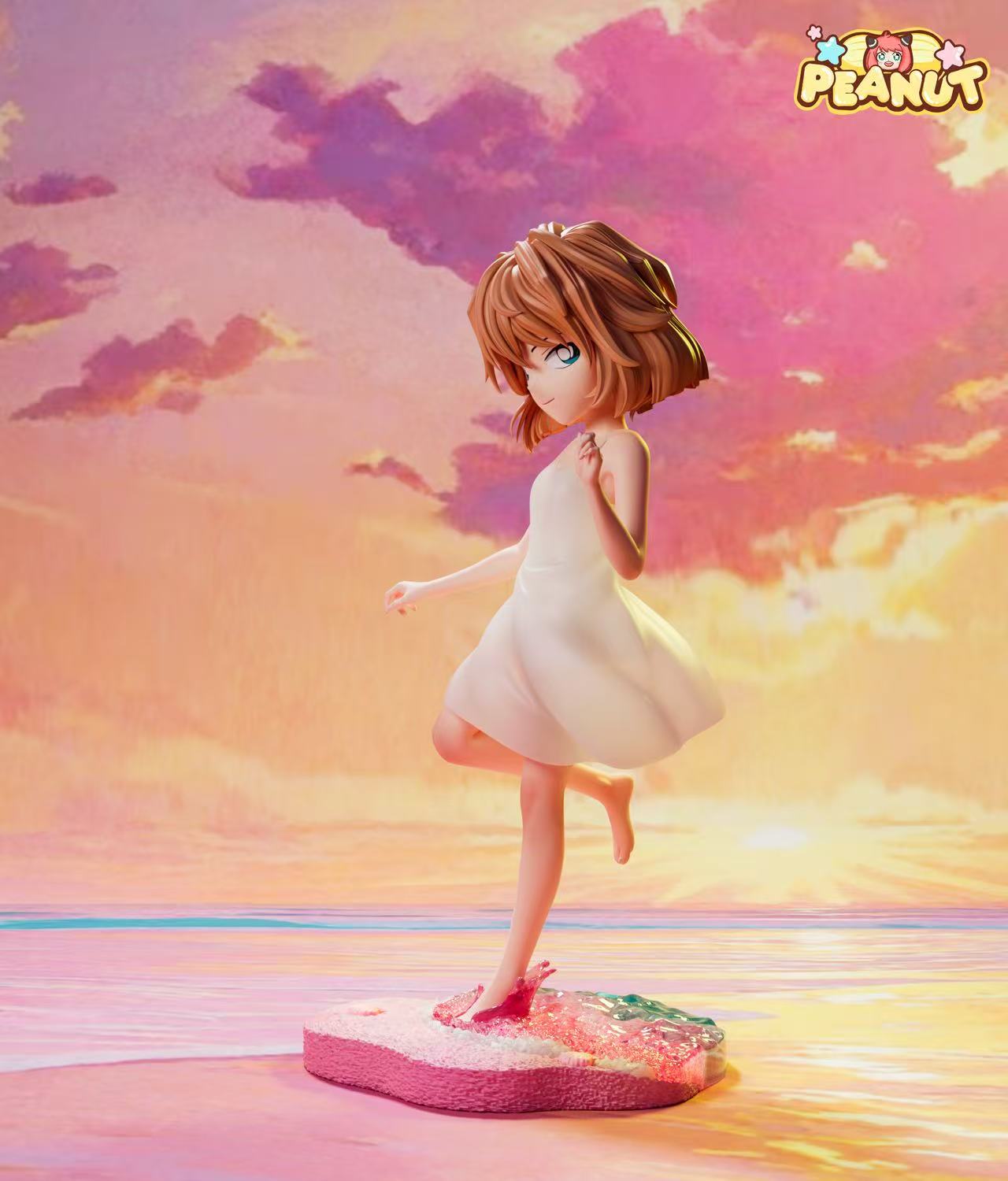 Detective Conan Peanut Studio Ai Haibara Shiho Miyano White Dress Beach Ver. Resin Statue