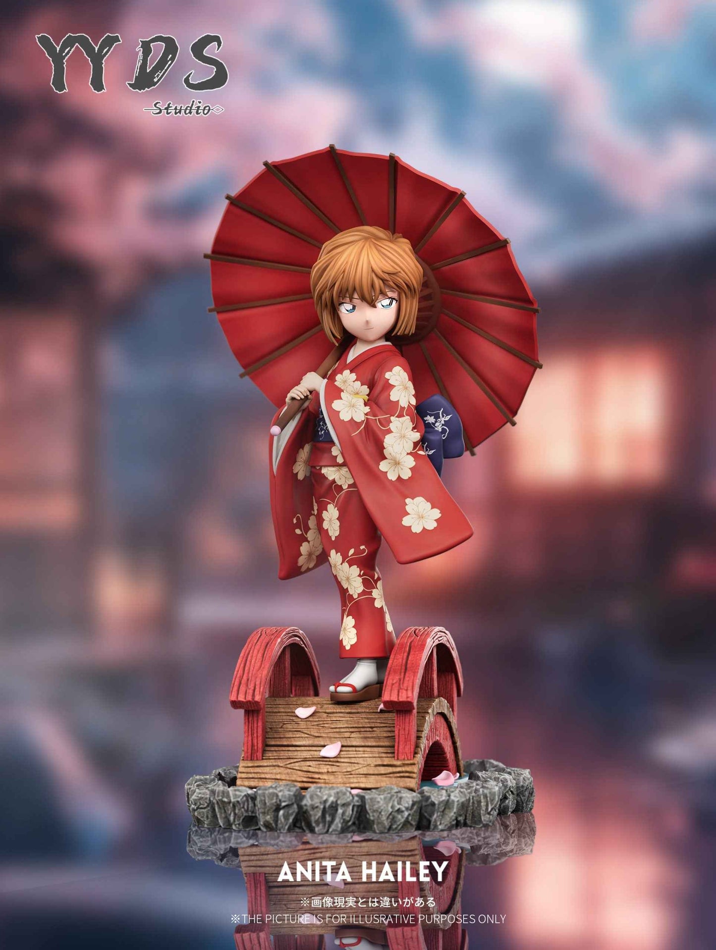 Detective Conan YYDS Studio Kimono Ai Haibara Shiho Miyano Resin Statue