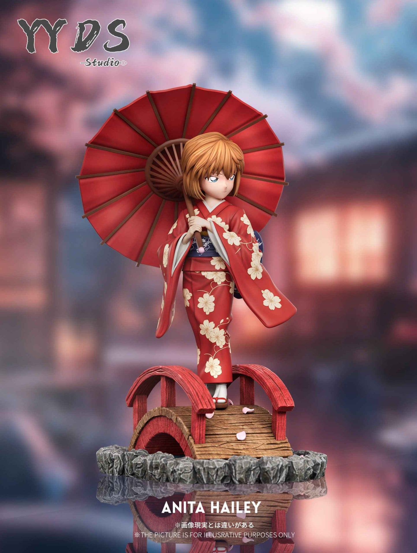 Detective Conan YYDS Studio Kimono Ai Haibara Shiho Miyano Resin Statue