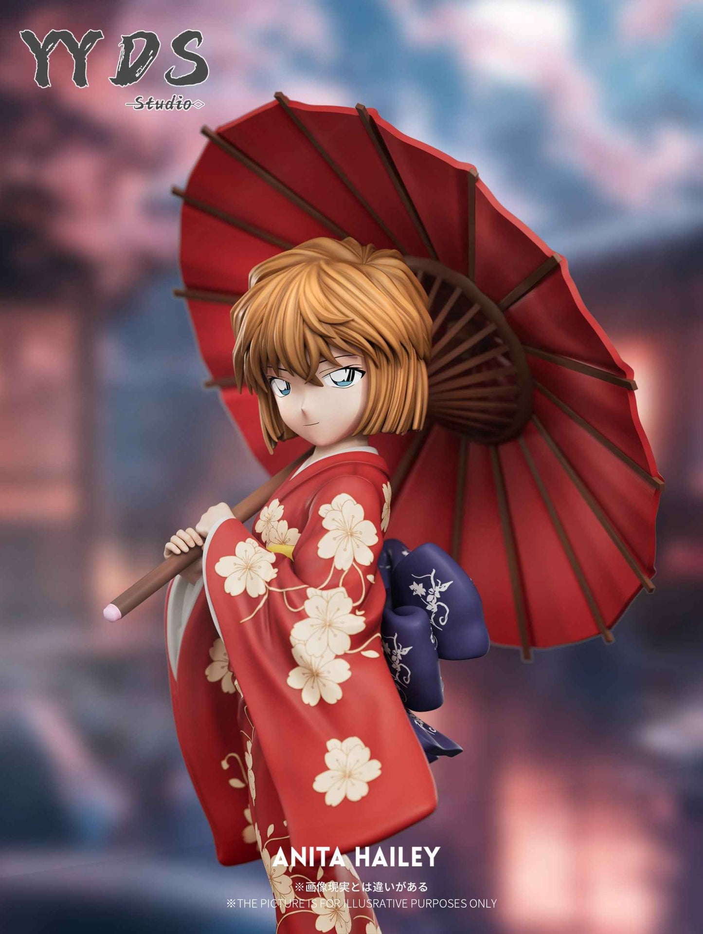 Detective Conan YYDS Studio Kimono Ai Haibara Shiho Miyano Resin Statue