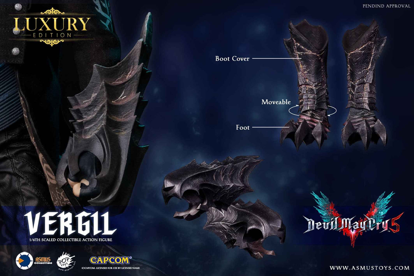 Devil May Cry Asmus Toys Vergil Deluxe Version DMC500LUX Action Figure (3rd party)
