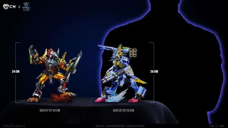 Digimon Crazy Nest & TOK Studio Metal Greymon X-Evolution Resin Statue