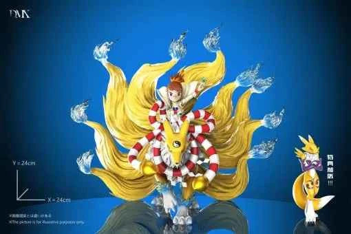 Digimon DMX Studio Makino Ruki & Kyubimon & Renamon Resin Statue