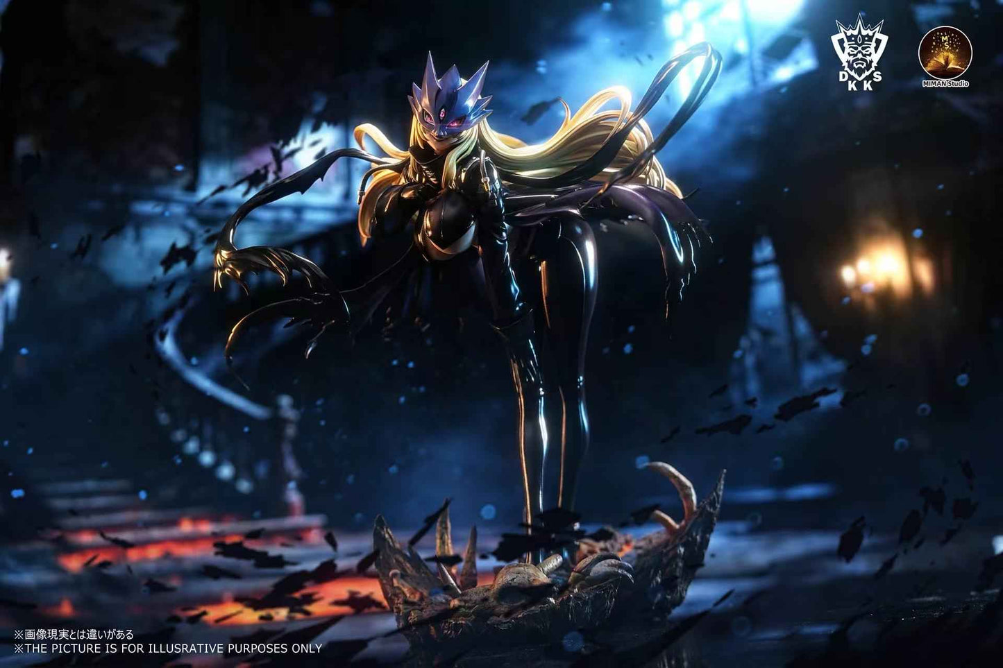 Digimon Dark King and MIMAN Studio BeelStarmon Resin Statue