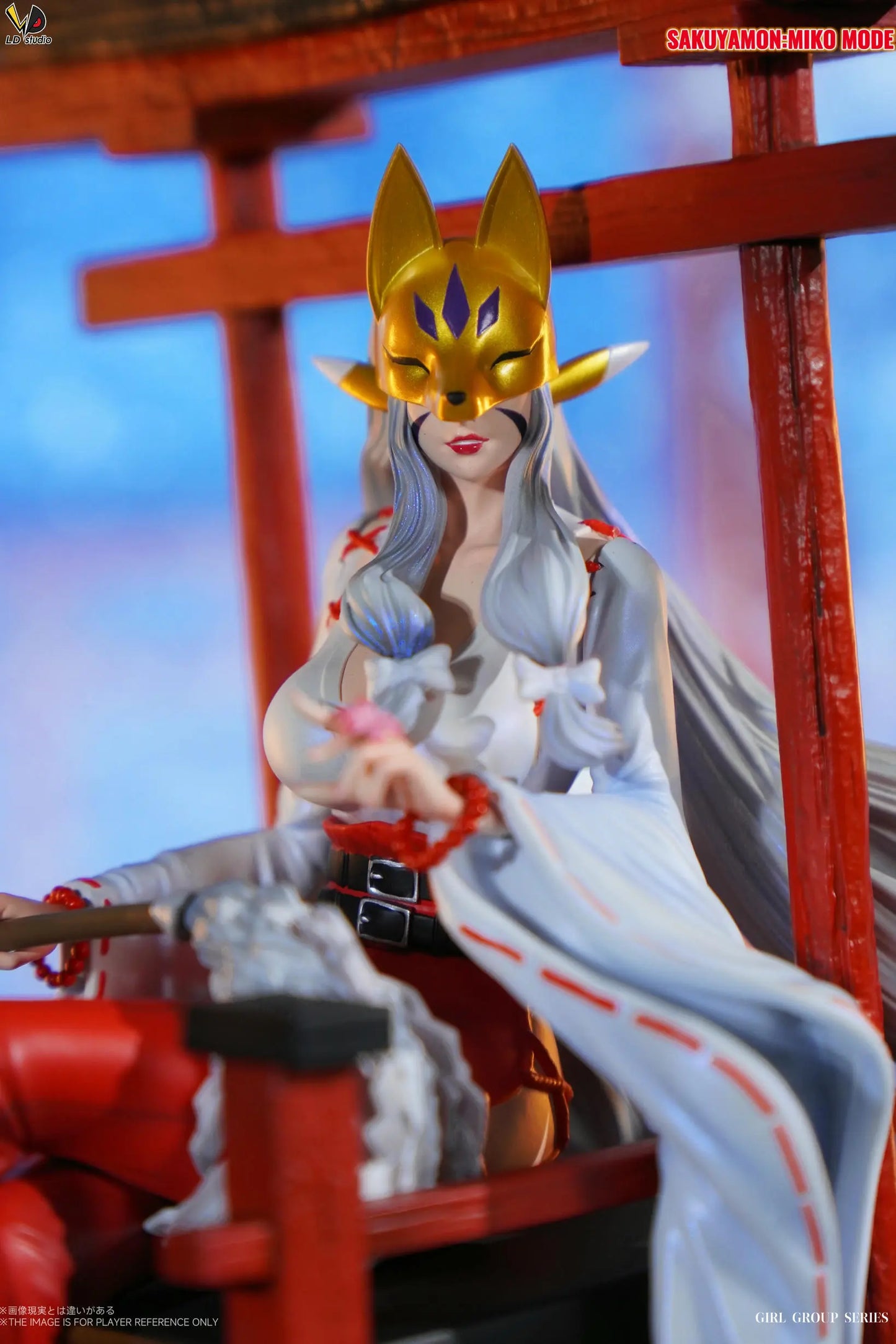 Digimon LD Studio Sakuyamon & Kuzuhamon Miko Mode Resin Statue
