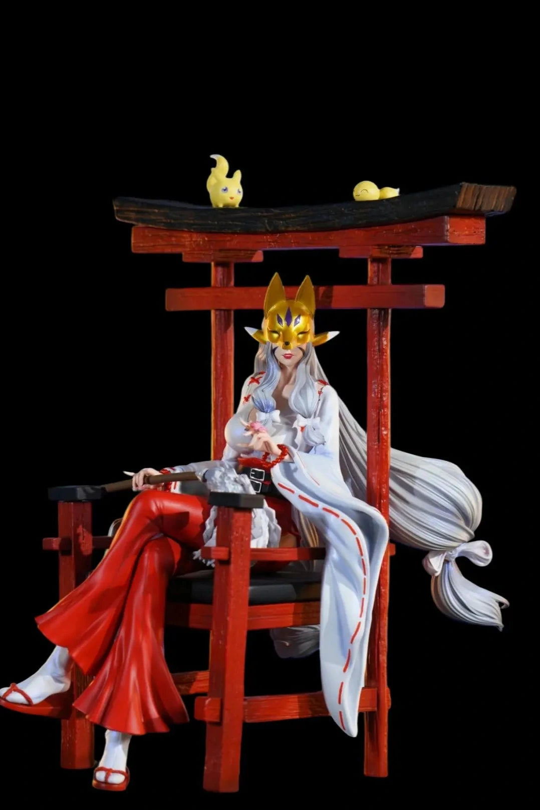 Digimon LD Studio Sakuyamon & Kuzuhamon Miko Mode Resin Statue
