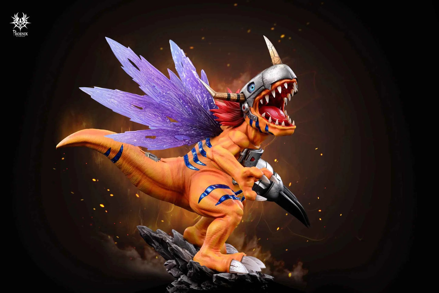 Digimon Phoenix Studio Metal Greymon Resin Statue