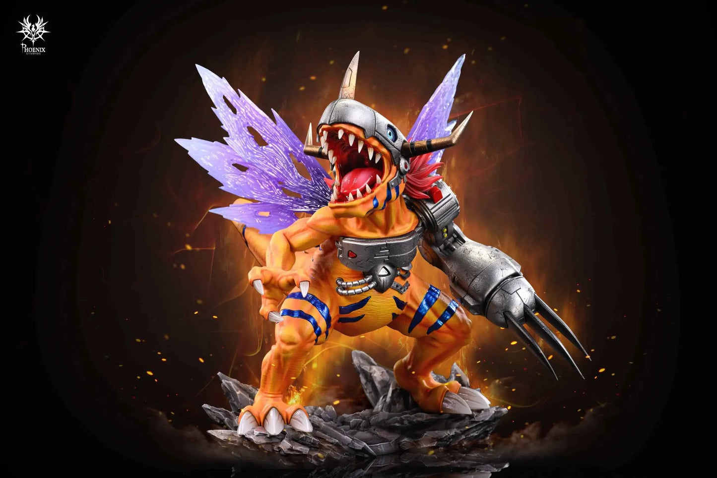 Digimon Phoenix Studio Metal Greymon Resin Statue