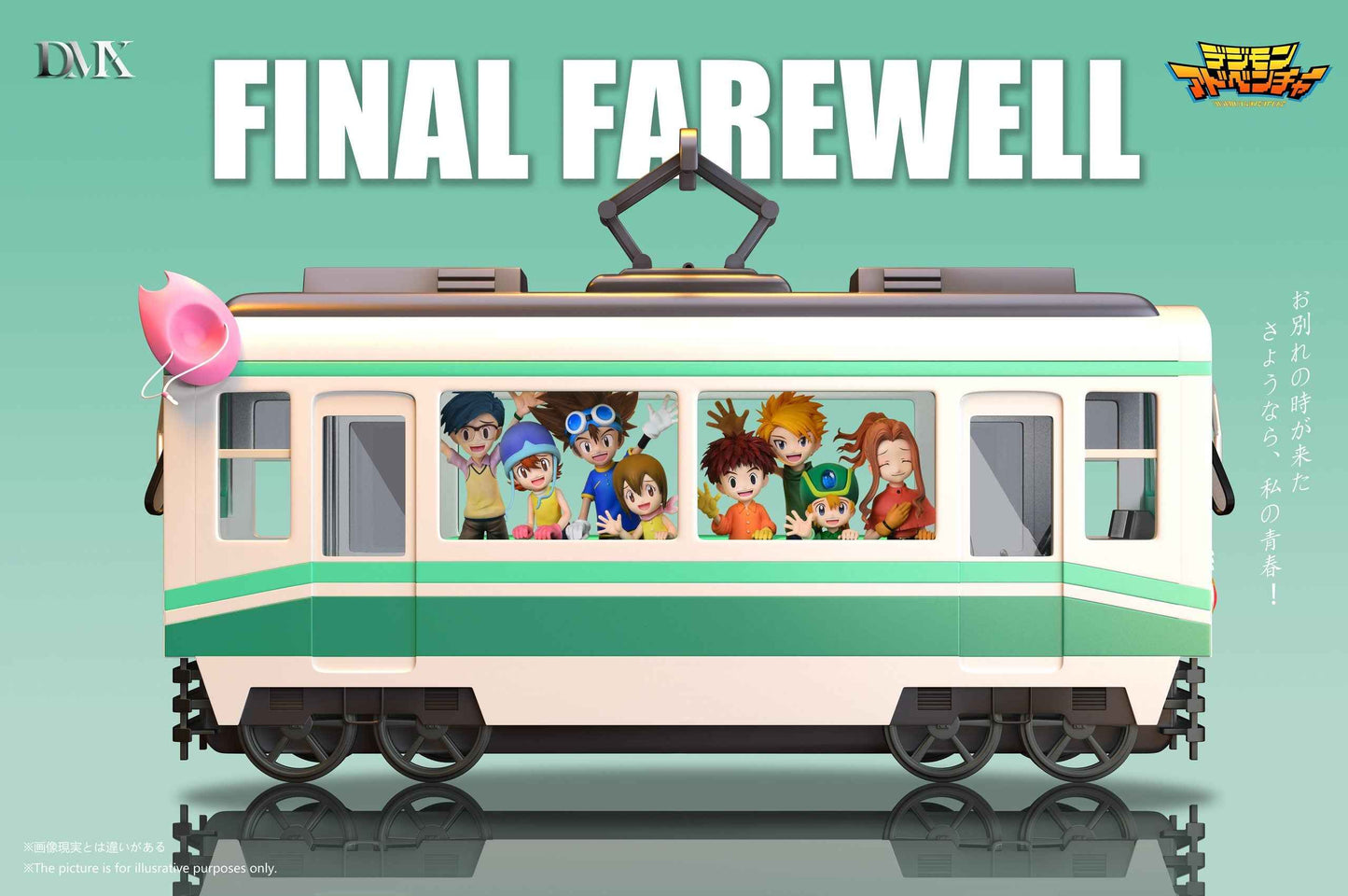 Digimon ~ DMX Studio ~ First Generation Train ~ Resin Statue - Santoryu Resins Collectors