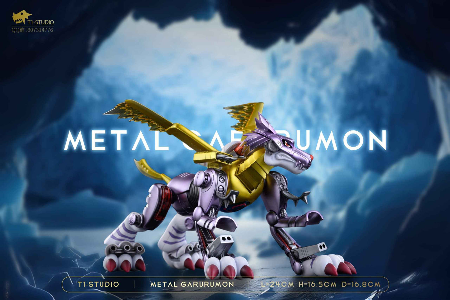 Digimon ~ T1 Studio ~ MetalGarurumon ~ Resin Statue - Santoryu Resins Collectors
