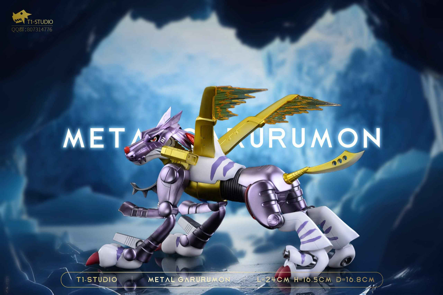 Digimon ~ T1 Studio ~ MetalGarurumon ~ Resin Statue - Santoryu Resins Collectors