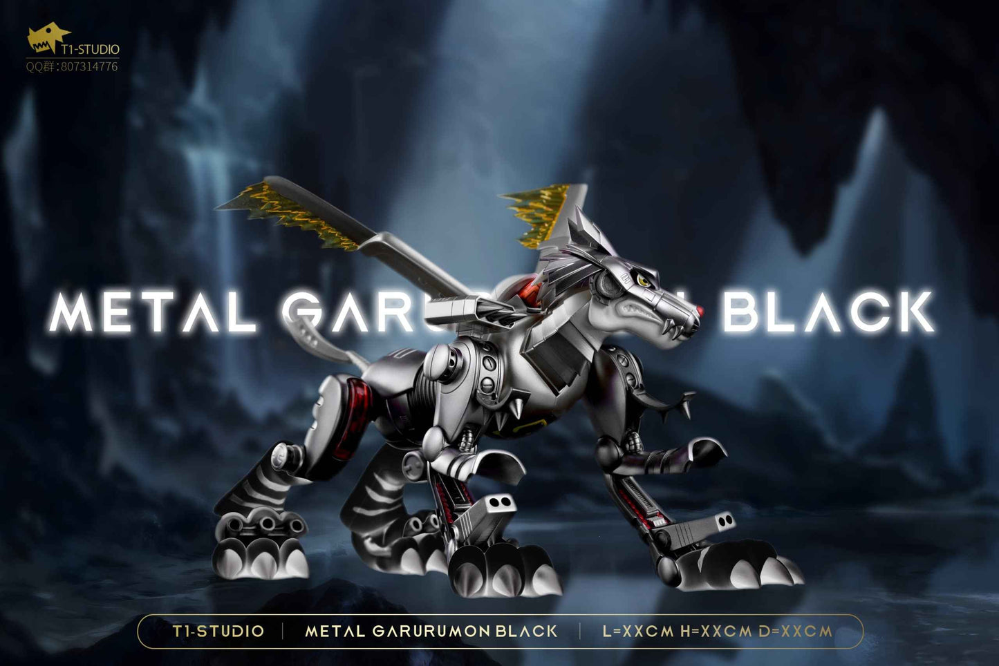 Digimon ~ T1 Studio ~ MetalGarurumon ~ Resin Statue - Santoryu Resins Collectors