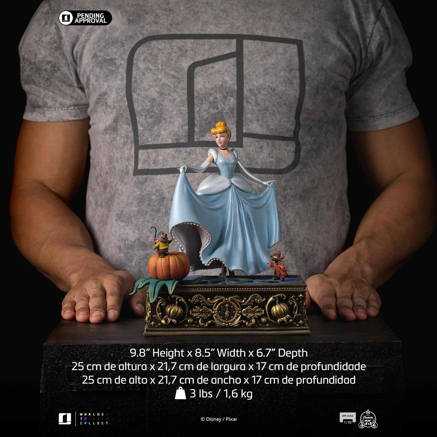 Disney Iron Studio Cinderella DSNEY125525-10 DSNEY125625-10 Licensed Resin Statue