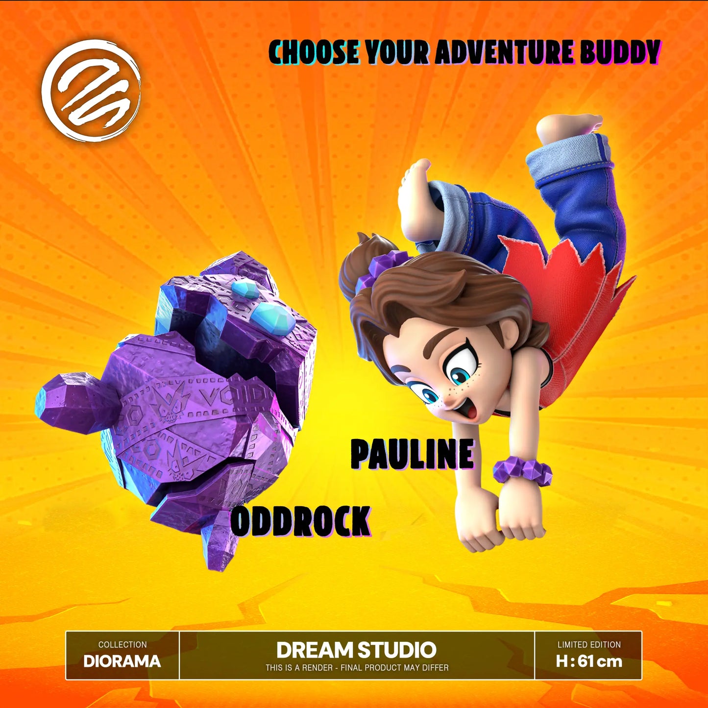 Donkey Kong Dream Studio Donkey Kong & Pauline Bananza Resin Statue
